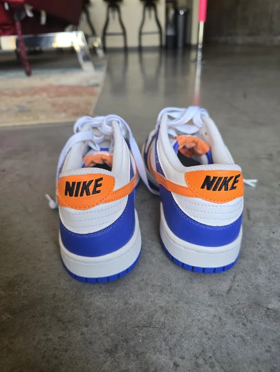 Nike White, Blue & Orange Size 6Y Or 8 Womens - Picture 4 of 8